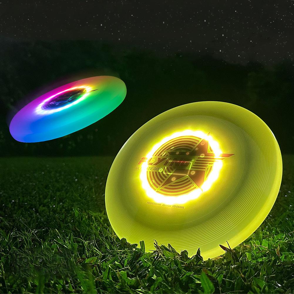 LED Flying Disc 20LED Ultimate Flying Saucer Type C Charging Professional Ultimate Flying Disc for Competitions Team Outdoor Toy