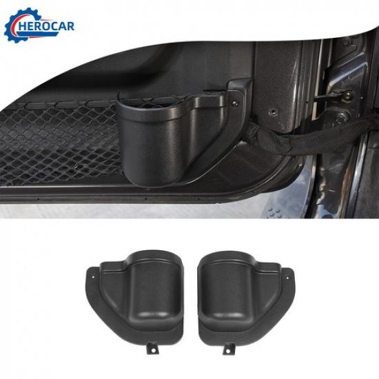

2x Front Door Storage Pockets Organizer Box for Jeep Wrangler JL JT 2/4Door 18+