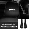 PPWE7 1/2PCS Leather Car Seat Headrest Protective Cover Auto Interior Accessories For Ford Escort KA Flex Everest KA Expedition Falcon