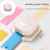 4 In 1 Scrapbooking Edge Decorator Efficient Hole Punch High Capacity for Quick Document Handling with Compacts Size