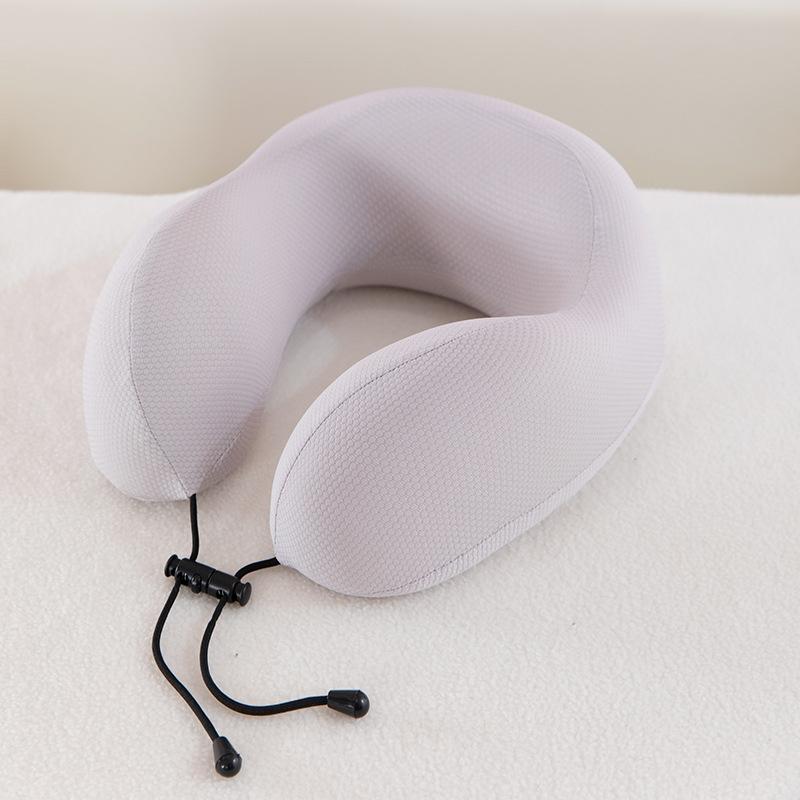 

Всесезонная универсальная подушка U-образной формы из ледяного шелка и пены с памятью, дорожная подушка с горбом, можно хранить, дорожная подушка для шеи, U-образная подушка, японская U-образная подушка 25*30cm0.3kg