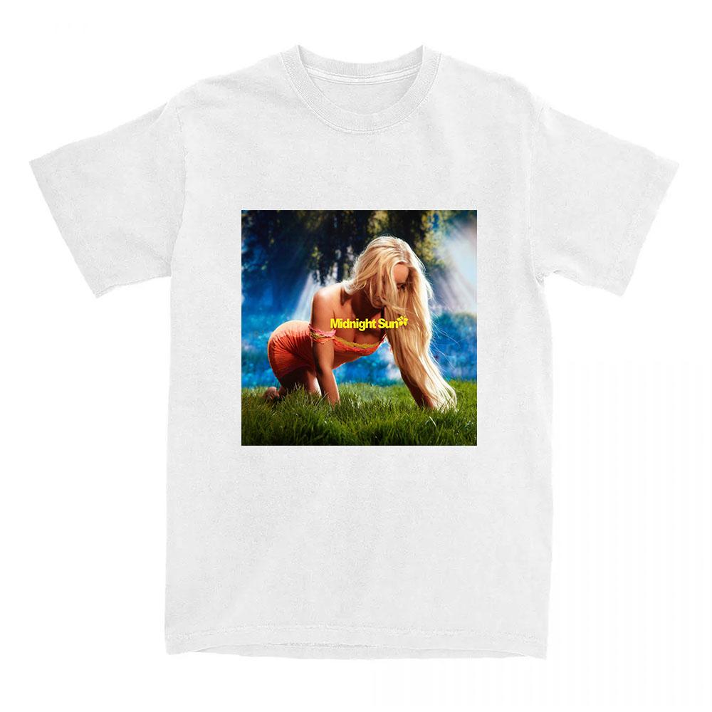 

ZaraLarsson Midnight Sun Album 2025 Tshirt Short Sleeve Summer Oneck Tshirts for Female Unisex Streetwear Graphic Print Tees S