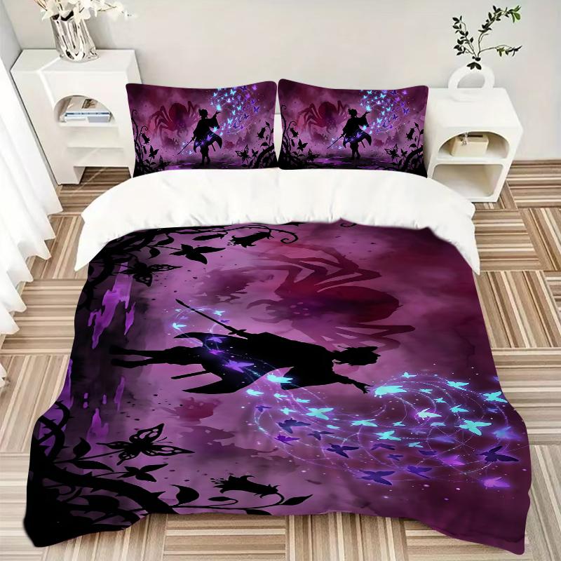 3Pcs Fantasy Warrior Journey Bedding Set Soft Fabric Duvet Cover Pillowcases Home Xmas Halloween Gift 1 Duvet Cover 2 Pillowcase S1847