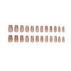 24 Glitter Smudged T-Shape Ballet Nail Art Stickers - Medium Length, Easy to Apply & Remove