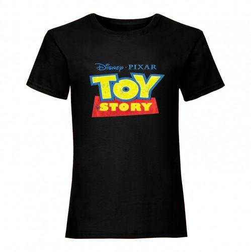 Toy Story Womens/Ladies Distressed Logo Boyfriend T-Shirt