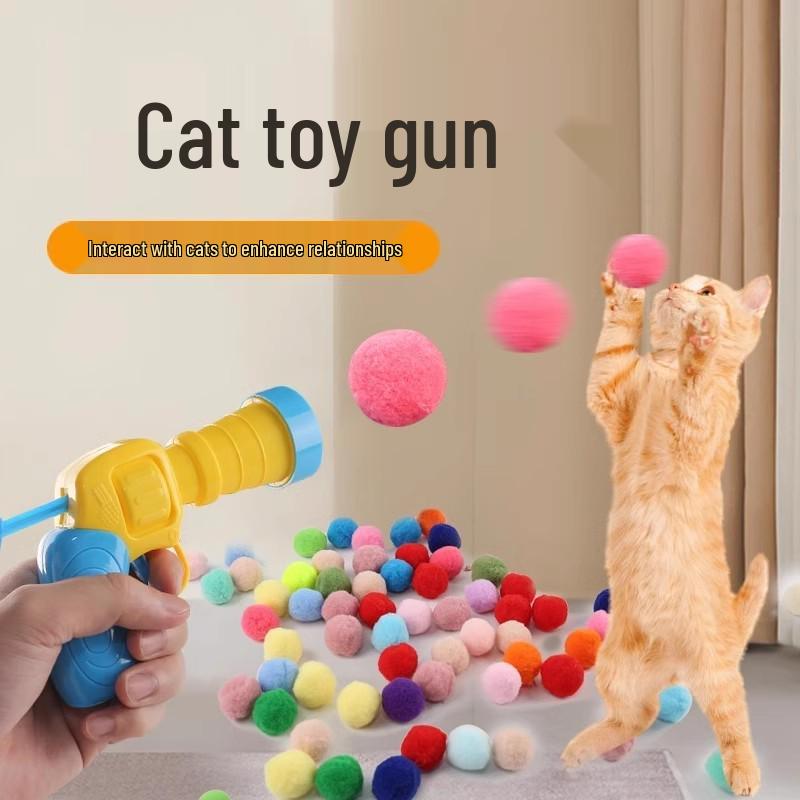 Interactive Cat Toys: Plush Gun & Self-Hi Toys