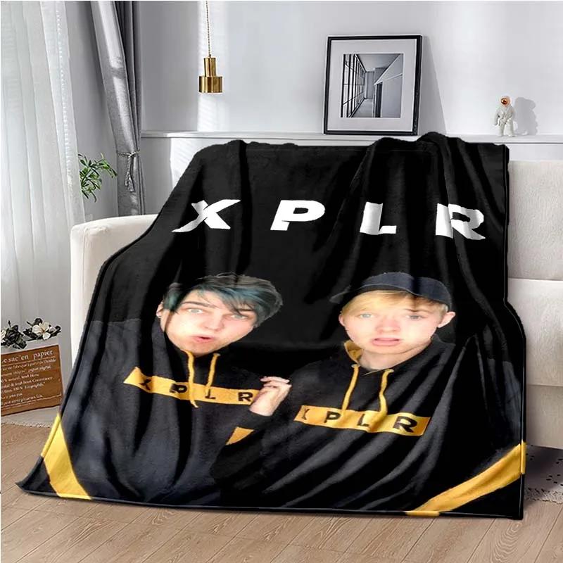 Sam and Colby XPLR Blanket,Lightweight Warm Insulation Sofa Bed Office Car Knee Pads Blankets,Decke