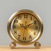 20X19X5.5CM  European Home Creative Mechanical Pendulum Desk Clock Metal Table Sitting Clock for Living Room Enhanced