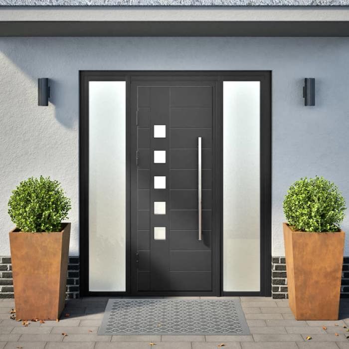 VidaXL Jardinières 2 pcs 45x45x75 cm acier résistant aux intempéries, jardinière d'extérieur, boîte à fleurs, boîte de 851107