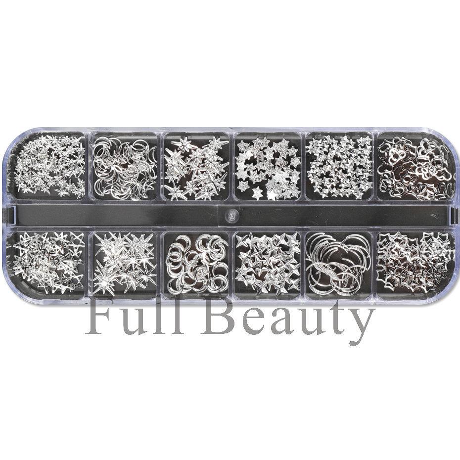 Nail Art Jewelry Japanese Metal Star Moon Mango Star Rivet Mixed Nail Jewelry