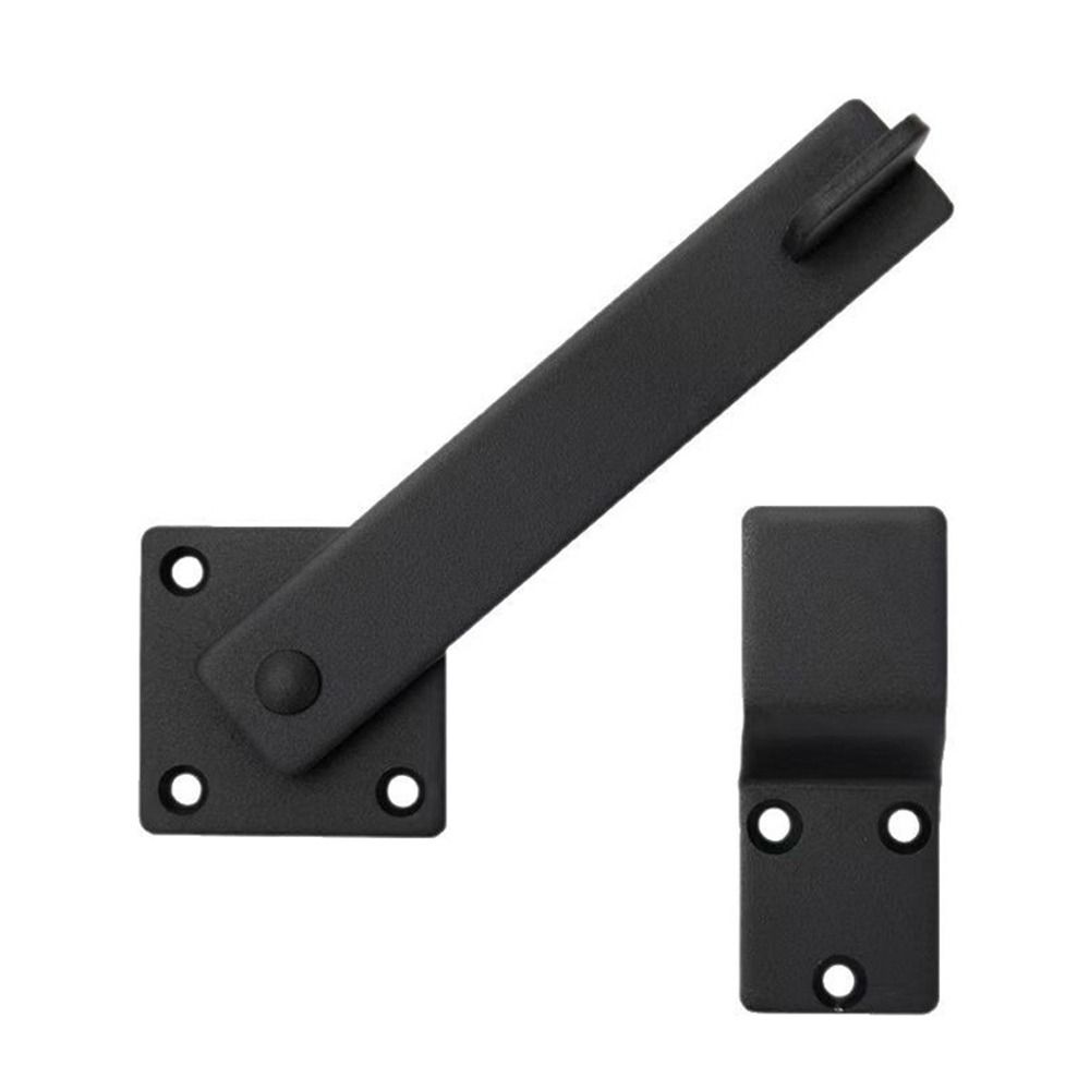 5.5 Inches Barn Door Lock Black Safety Gate Lock Rustic Flip Gate Latch  Fence
