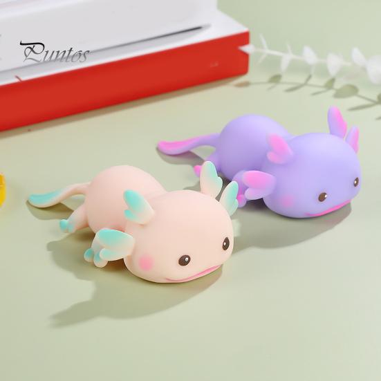 Cartoon Salamander Squeeze Toy Anxiety Stress Relief Salamandrid Pinch Sensory Toy Kids Teens Adults Soft Stress Ball Animal Fidget Toy