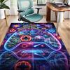 Neon Gaming Controller Office Rug Chair Mat, Game Carpet, Suitable for Front Door, Bedroom, Living Room, Desk, Holiday Gift