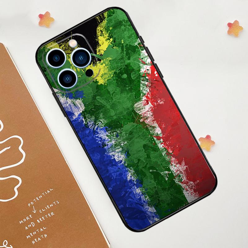South African Flag Phone Case For iPhone 17 Pro Max 14 13 12 11 15 16 Pro Max mini 15 Plus 16e 17 Air Funda