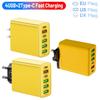 Multi-Port 2 Type-C PD + 4 USB Travel Charger 3.1A