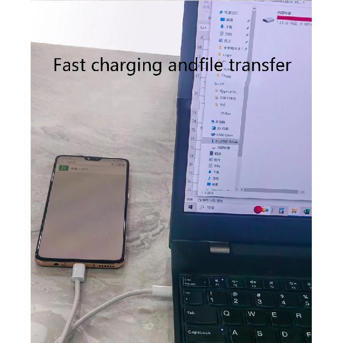 1M 1.5M 3M Type C to Type C Color Cable For PD 60W Fast Charging Cable For iPhone 15 Series Samsung Xiaomi Type-C Weaving Cable