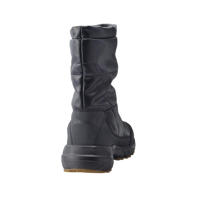 SPALDING Men's Waterproof Snow Boots, Wide Width, 6E, SFW 4140, Black, Size 25.5 Cm