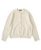 Analog Mood Handy Round Crop Fit Knit Cardigan (Ivory)