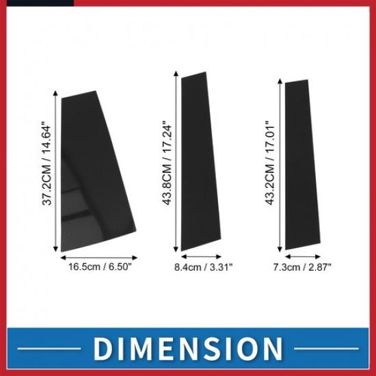 6Pcs Door Pillar Window Trim for Toyota Highlander 2015- New