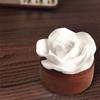 Handmade Flower Aromatherapy Diffuser Wooden Base Perfume Diffuser Stone  Room Decor