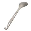Lixada Titanium Spork med flasköppnare Lätt utomhus middagssked gaffel för resor Camping Backpacking