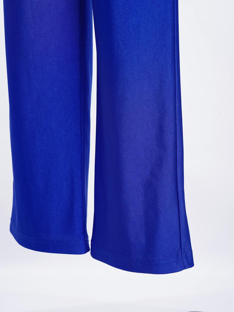 Kids Boys Figure Skating Outfit Mock Neck Long Sleeve Back Invisible Zipper Color Block Shiny Rhinestones Top with Elastic Waistband Pants Competition