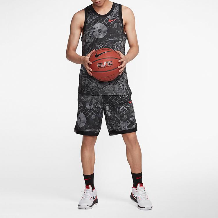 Nike Street Graffiti Basketball Sports Vest Men Tops Black CK1182-010