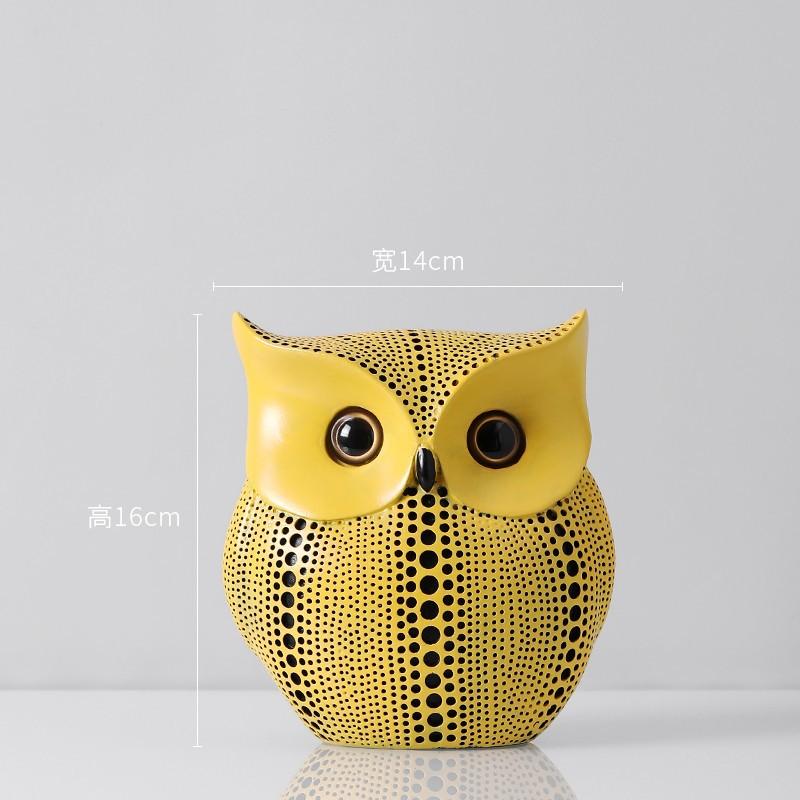 Pompoen Kusama Yayoi Ornamenten Moderne Sculptuur Stippen Uil Vogel Kunst Huis Interieur Decoratie Kantoor Kunst Bruiloft Kerst