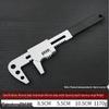 F-type Multifunctional Black Adjustable Open-end Wrench with Large Opening for Water Heating