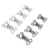 Set da 100 Pezzi Ganci e Occhielli da Cucito 11,5-17 mm Ganci e Occhielli Grandi Chiusura per Reggiseno Abbigliamento Pantaloni Gonna Cucito Fai da Te Artigianato