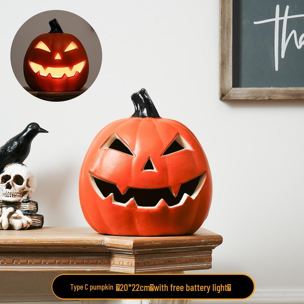 Halloween Large Pumpkin Lantern: Festive Decor for Doorways, Bars, and Shops