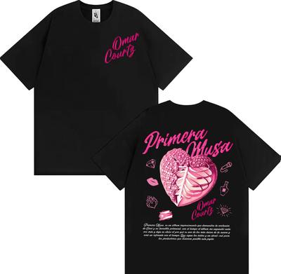 Omar Courtz Primera Musa 2025 World Tour T Shirts Men Women Harajuku Hip Hop Pop Music Tshirt Cotton 100 Oversized Tshirt Tops