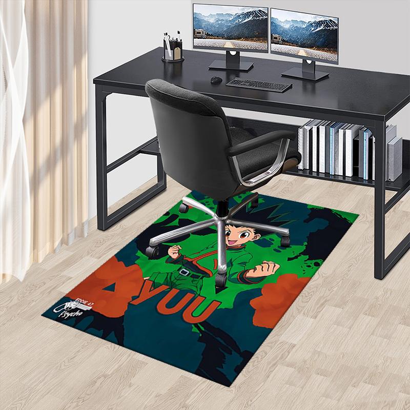 

1pc Yuu Chair Mat, Anime Cartoon Design Office Desk Pad with Non-Slip Carpet for Home Decor, Gaming Room, and More! Perfect Gift Idea for YuYu Hakusho 60cm by 90cm