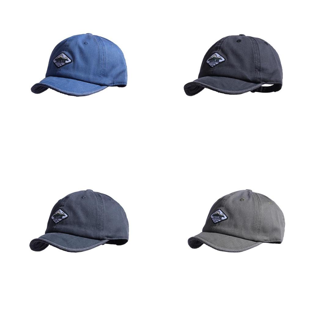 Mountain And Forest Print Baseball Cap With Embroidered Letters For Casual Outdoor Wear