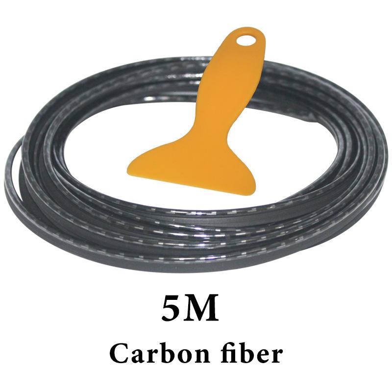 1 ks Ozdobná lišta do auta Flexibilní proužky Univerzální 5M Interiér Auto Lišty Kryt auta Lem Palubní deska Dveře Car-styling Červená