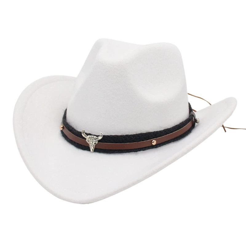 Unisex Trendy Western Cowboy Hat Cowgirl Cap Fedoras Costume Accessory For Halloween Christmas Birthday Masquerade Party Hats