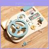 Wooden Busy Board Steering Wheel Toy For Kid Learning And Development