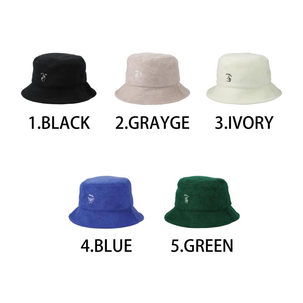 Grundlegender Enchi Pile Handsign Eimerhut mit Boonie Pile Hand Original Einheitsgröße und Numerischer Hut, Logo, Stoff, Kühl, Waschbar, Logo, Alle, Herren