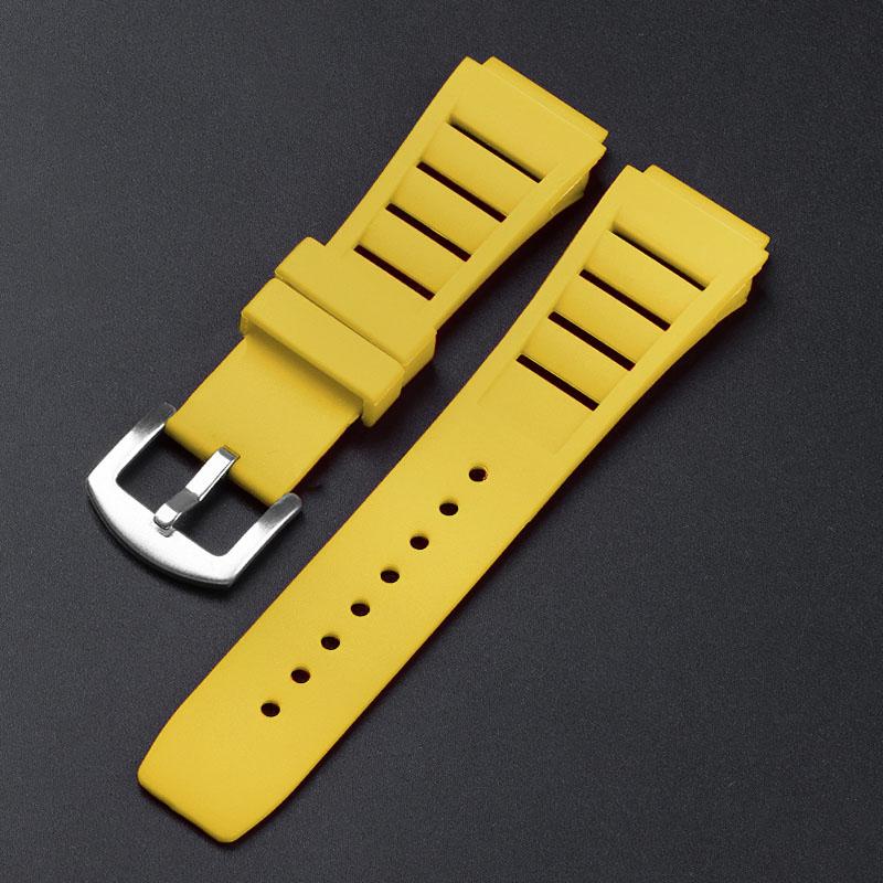 TPU Rubber Watch Straps 17mmx21mm for Richard Mille Watch Bracelet Belt Waterproof Breathable Sport Wristband for Men Watchbands