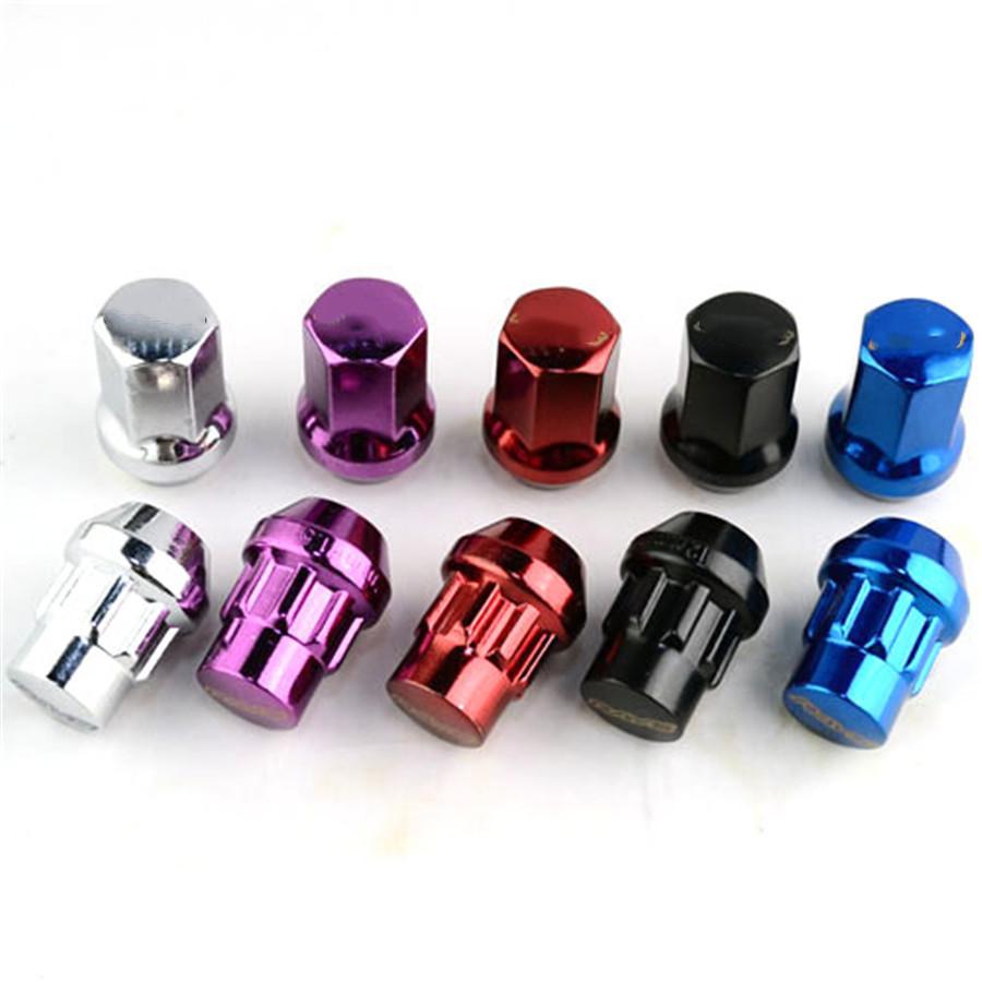 20PCS Universal M12 X1.5 Racing Car Modified Red Wheel Screws Anti-theft Nuts Sc