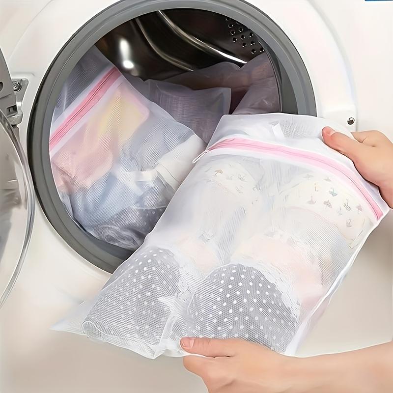 Laundry Bag Set, Thick Mesh Storage Bag, Protective Washing Bag, Polyester Mesh Zipper Bag, Suitable for Various Clothes, Travel Storage Bag