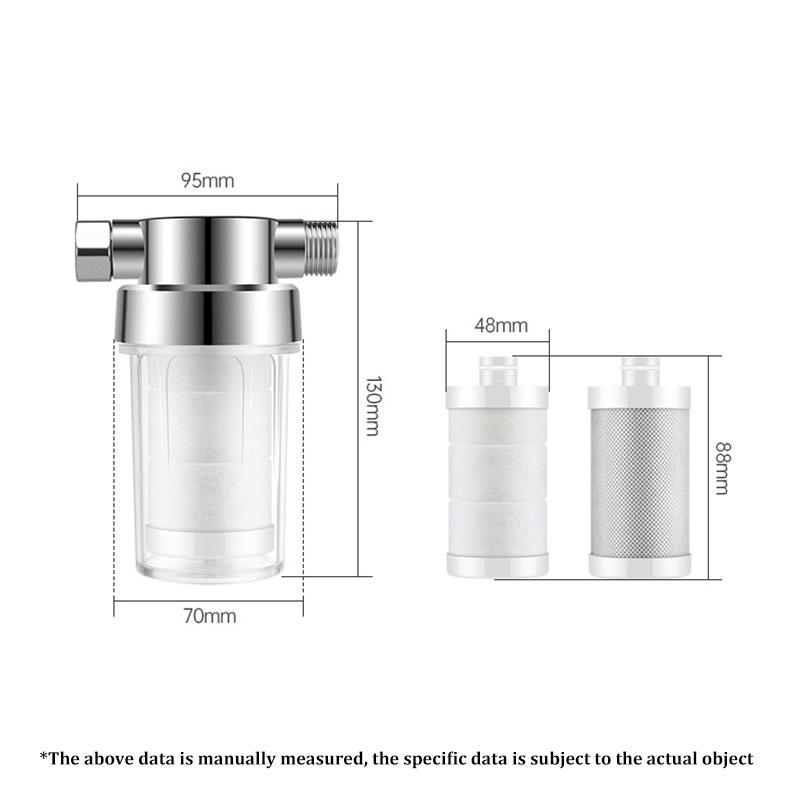 Household water purifier universal shower head to remove residual chlorine pre-filter with replaceable core filter PP cotton