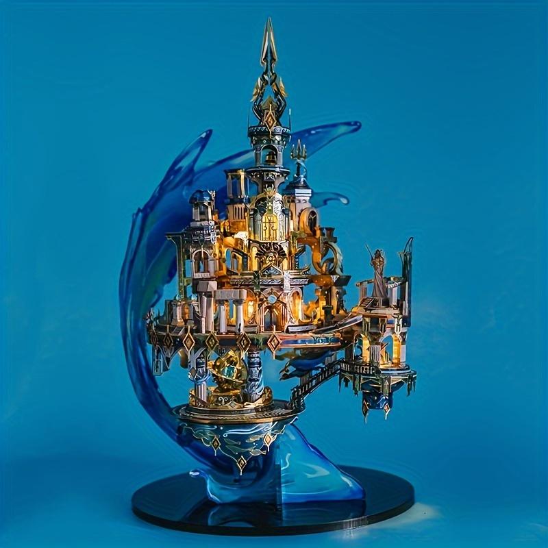 MU Atlantis 3D Metall Puzzle, DIY Puzzle Spielzeug, Schreibtisch Büro Dekoration, Stressabbau, buntes Geschenk für Freundin