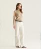 Oteumilkape Straight Denim Pants - White (Japanese Fabric)