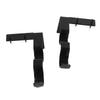 2Pcs Double Curtain Rod Bracket Steel 20lb Load Bearing Easy Assembly Curtain Rod Hooks for Home