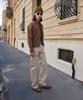 LMOOD Lay Flare Cotton Slacks Beige