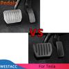 Carbon Fiber Auto Pedale für Tesla Modell 3 Modell3 Modell Y 2022 2023 Anti-Rutsch Gas Bremspedal Abdeckung Pad