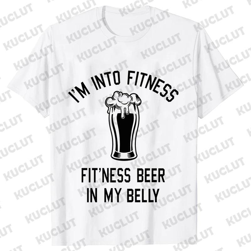 Men's Street Wear T-shirts Need Beer Graphic Tee Shirt Homme Funny Low Battery Need Beer Novelty T-Shirt Drinking Party Tshirts
