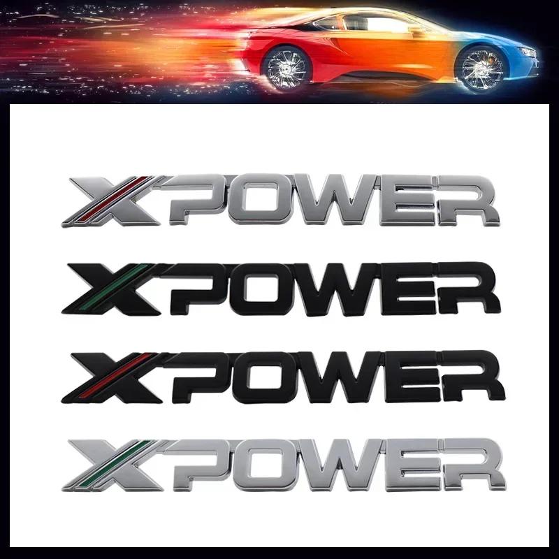 1Pc Car Styling X XPOWER Car Hood Fender Trunk Rear Bonnet Nameplate Decal Emblem Badge Sticker for 5 6 ZS EV GS 350 360 HS EZS