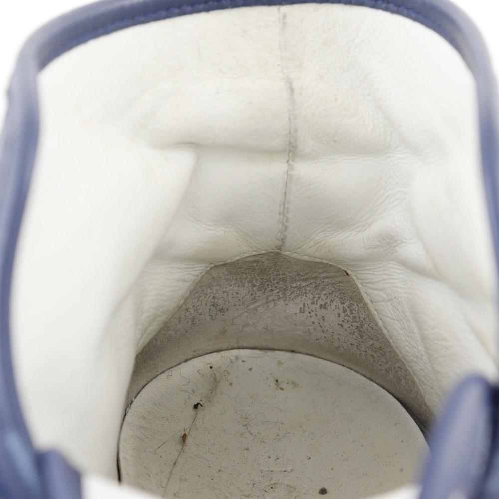 Louis Vuitton High Cut Sneakers Blue Monogram Denim Women Used